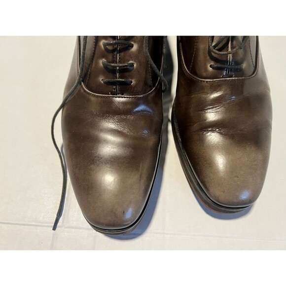 Prada leather Shoes Men 10 Brown Lace Oxford main image 11